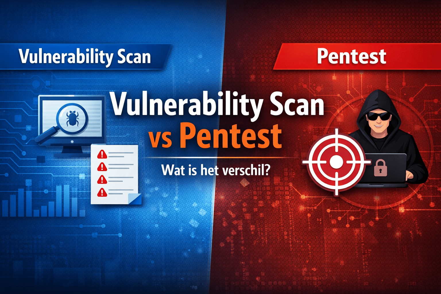 Vulnerability scan vs pentest: wat is het verschil?